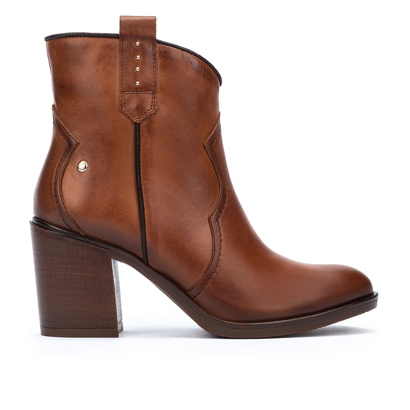 Pikolinos Botines de tacón de piel RIOJA W7Y