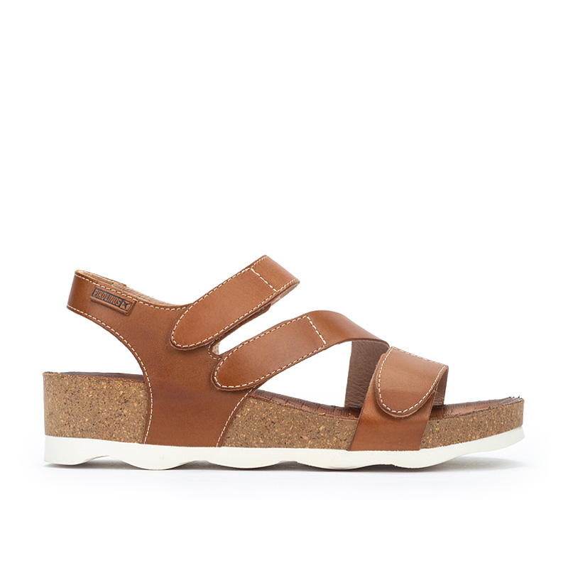 Pikolinos Sandalias cuña de piel MAHON W9E