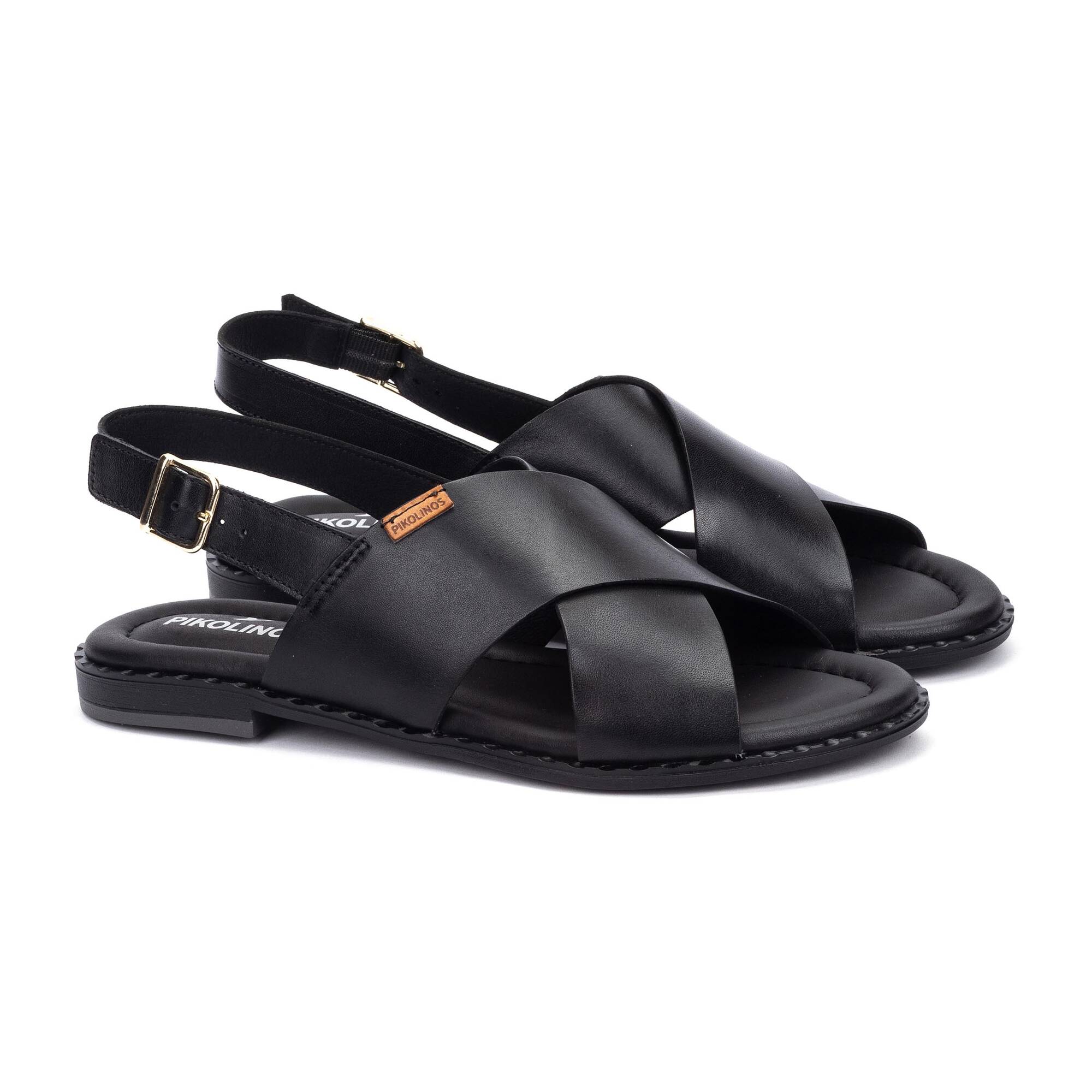Sandales Plates | ALGAR W0X-0576, BLACK, large image number 20-W0X-0576_000_Pikolinos_ALGAR_BLACK_full.jpg | null