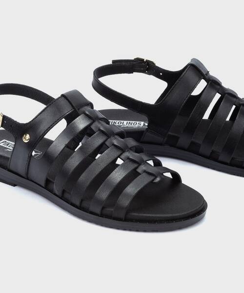 Sandalias Planas | FORMENTERA W8Q-0799 | BLACK | Pikolinos