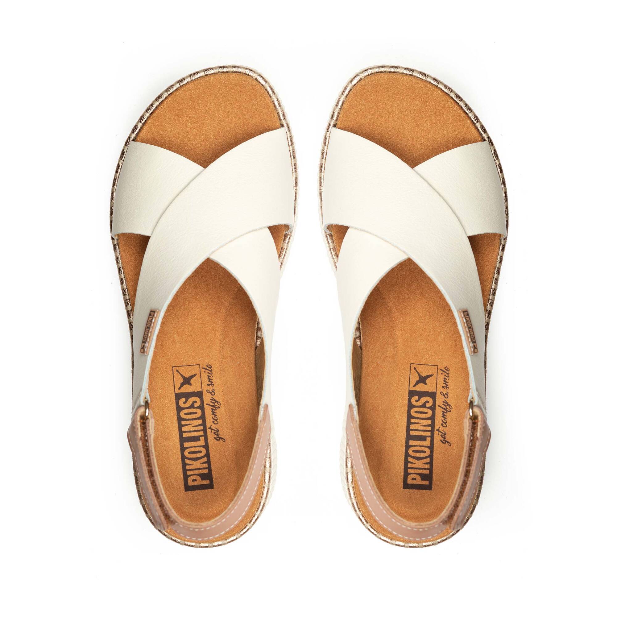 (取寄) ピコリノス レディース ゴメラ PIKOLINOS women Gomera W0K Stone Women's wedge sandals with hook-and-loop closure GOMERA W0K-0606