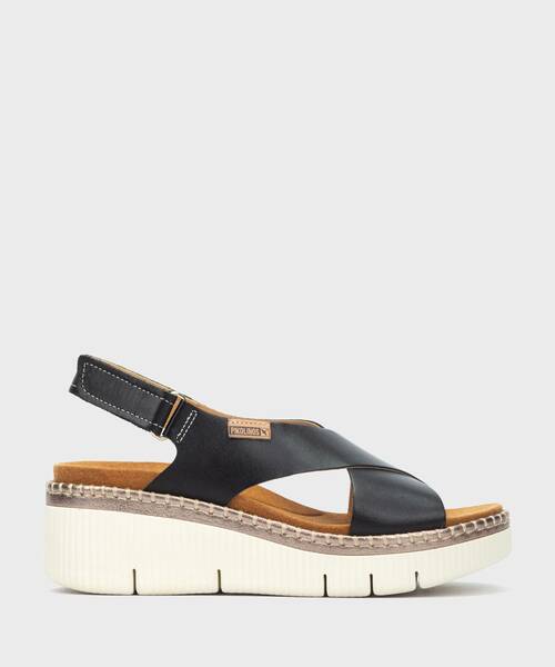 Wedges and platforms | GOMERA W0K-0606C1 | BLACK | Pikolinos