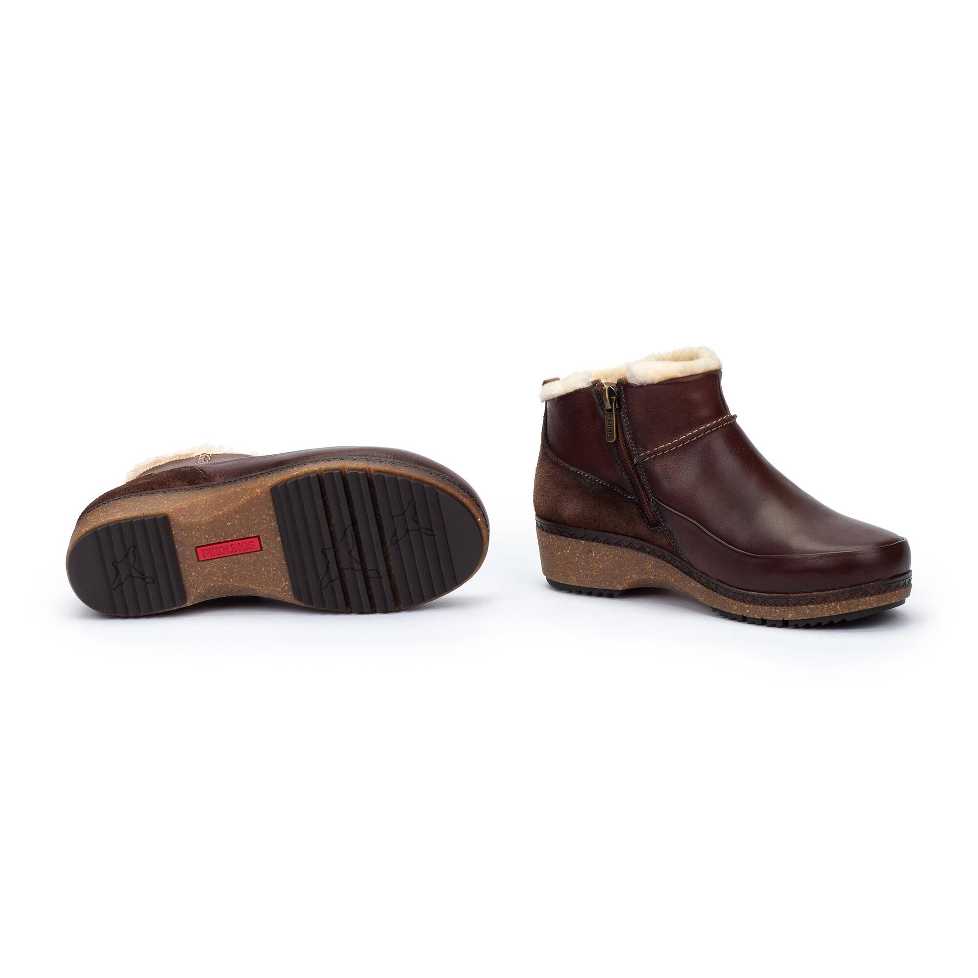 Flat ankle boots | GRANADA W0W-8827C1, CAOBA, large image number 70-W0W-8827C1_130_Pikolinos_GRANADA_CAOBA_full.jpg | null