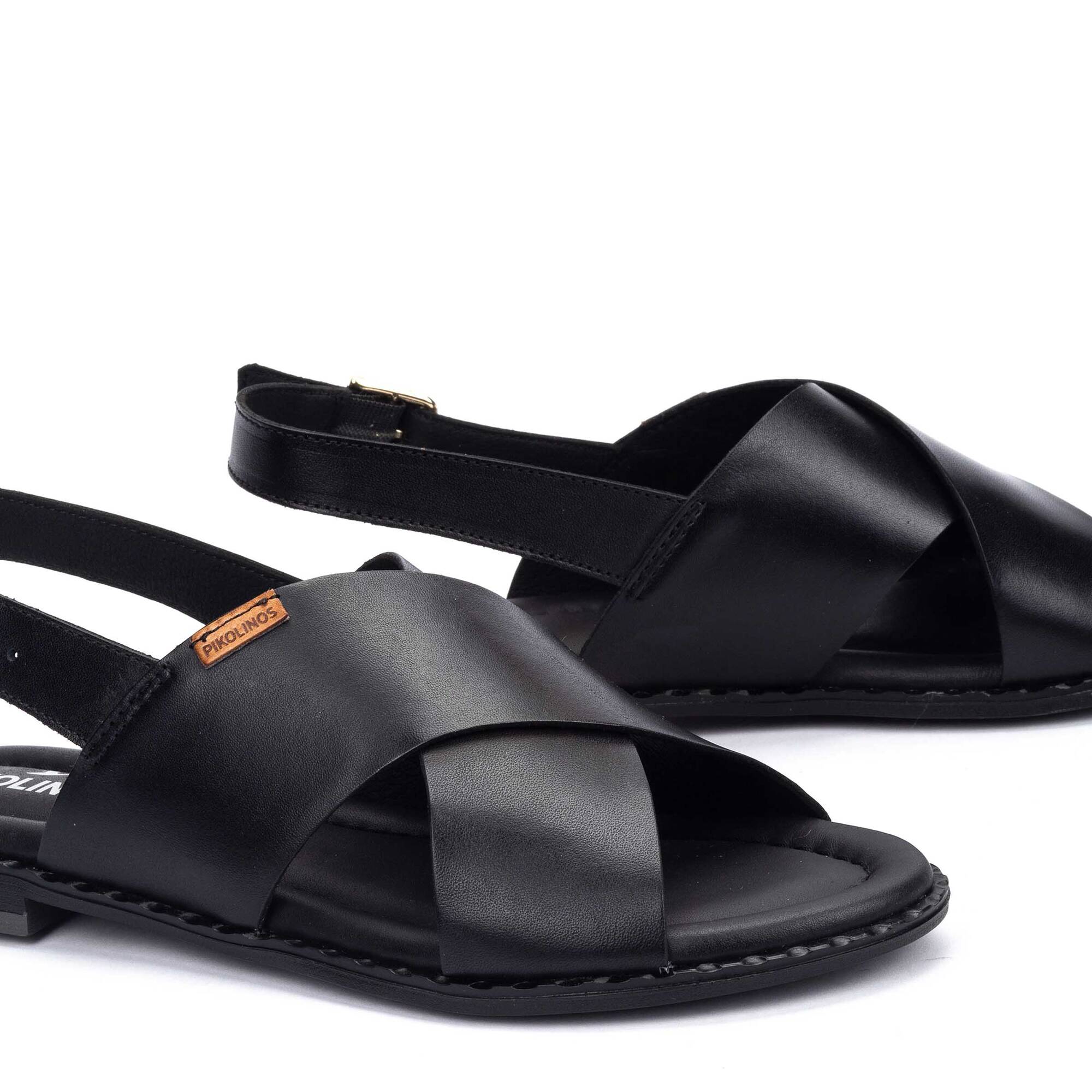 Sandales Plates | ALGAR W0X-0576, BLACK, large image number 60-W0X-0576_000_Pikolinos_ALGAR_BLACK_full.jpg | null