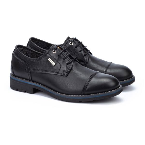 Lace-up shoes | YORK M2M-SY4076, BLACK, large image number 20 | null