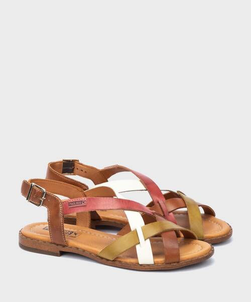 Sandalias Planas | ALGAR W0X-0556C2 | BRANDY | Pikolinos