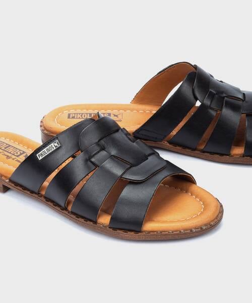 Flat Sandals | ALGAR W0X-0814 | BLACK | Pikolinos