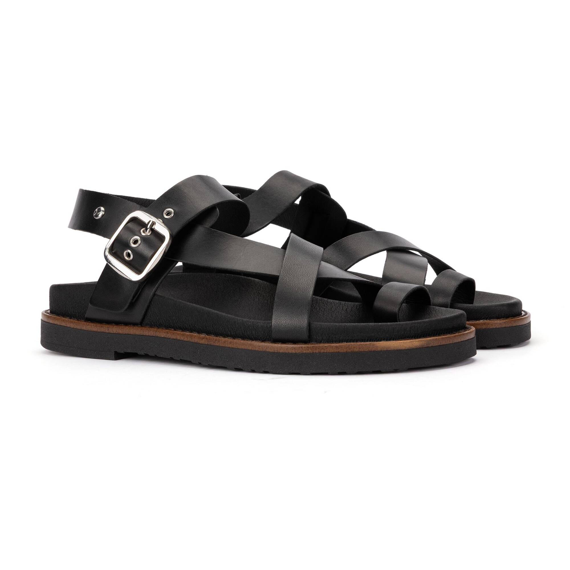 Sand&aacute;lias Rasas | AITANA W7Z-0937, BLACK, large image number 20-W7Z-0937_000_Pikolinos_AITANA_BLACK_full.jpg | null