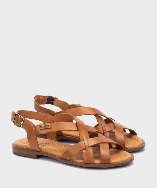 Sandalias Planas | ALGAR W0X-0556ST | BRANDY | Pikolinos