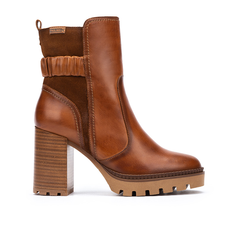 Pikolinos Botines de tacón de piel CERVERA W1H