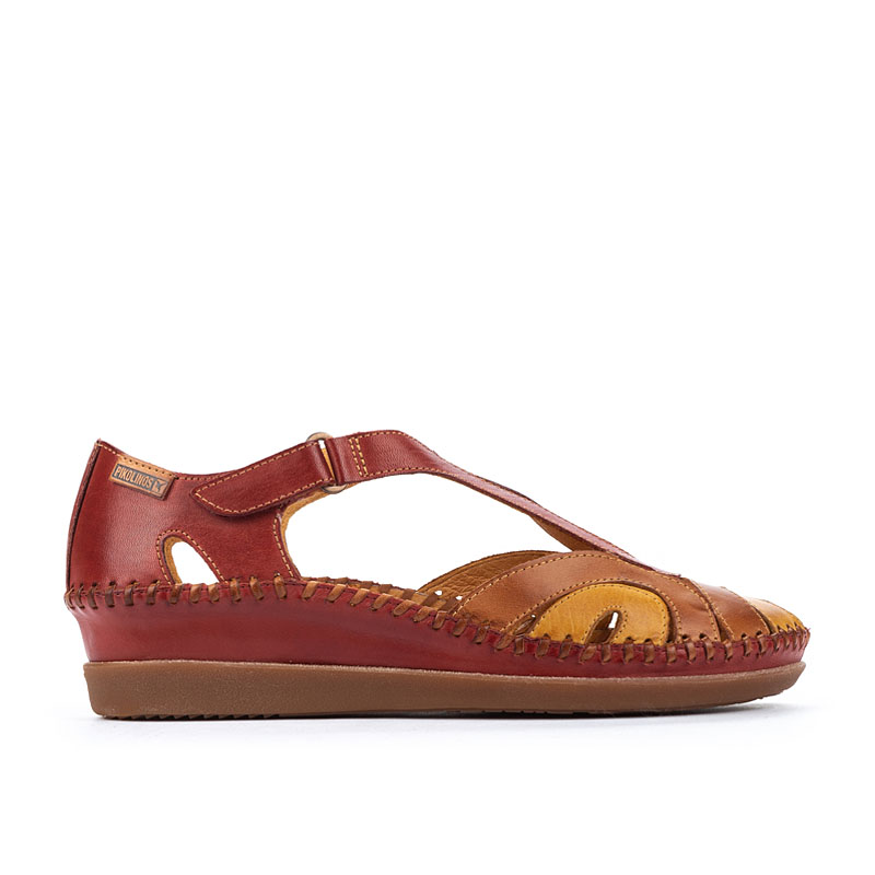 PIKOLINOS Leather Flat Sandals CADAQUES W8K