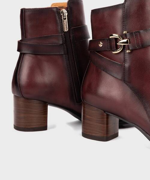 Heeled Booties | CALAFAT W1Z-8914 | GARNET | Pikolinos