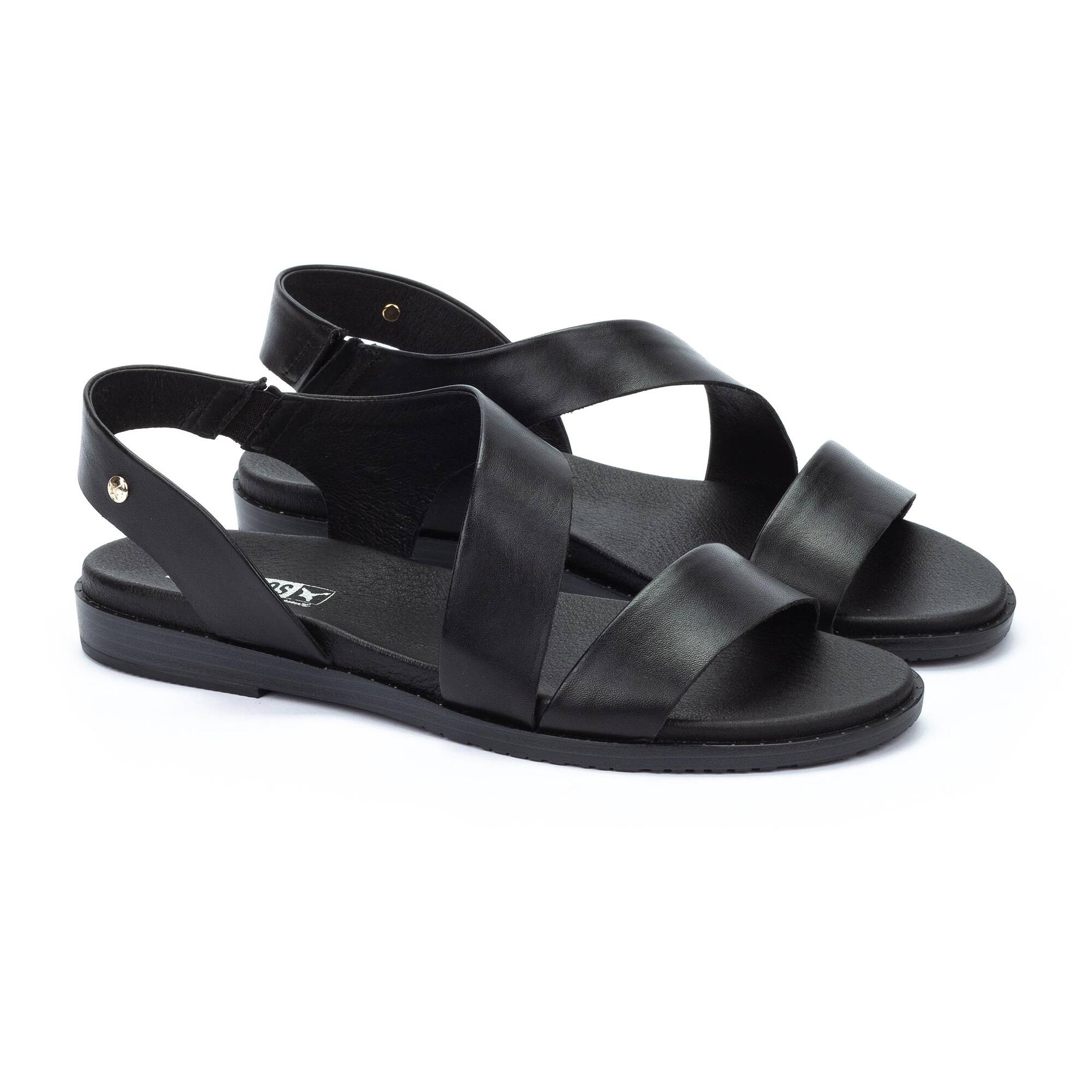 PIKOLINOS Women's Formentera Flat Sandals - Leather Straps With Adjustable Fit