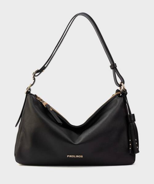 Bolsa Hobo Feminina de Couro , TORMES WHA , TORMES WHA-VR1179 , BLACK