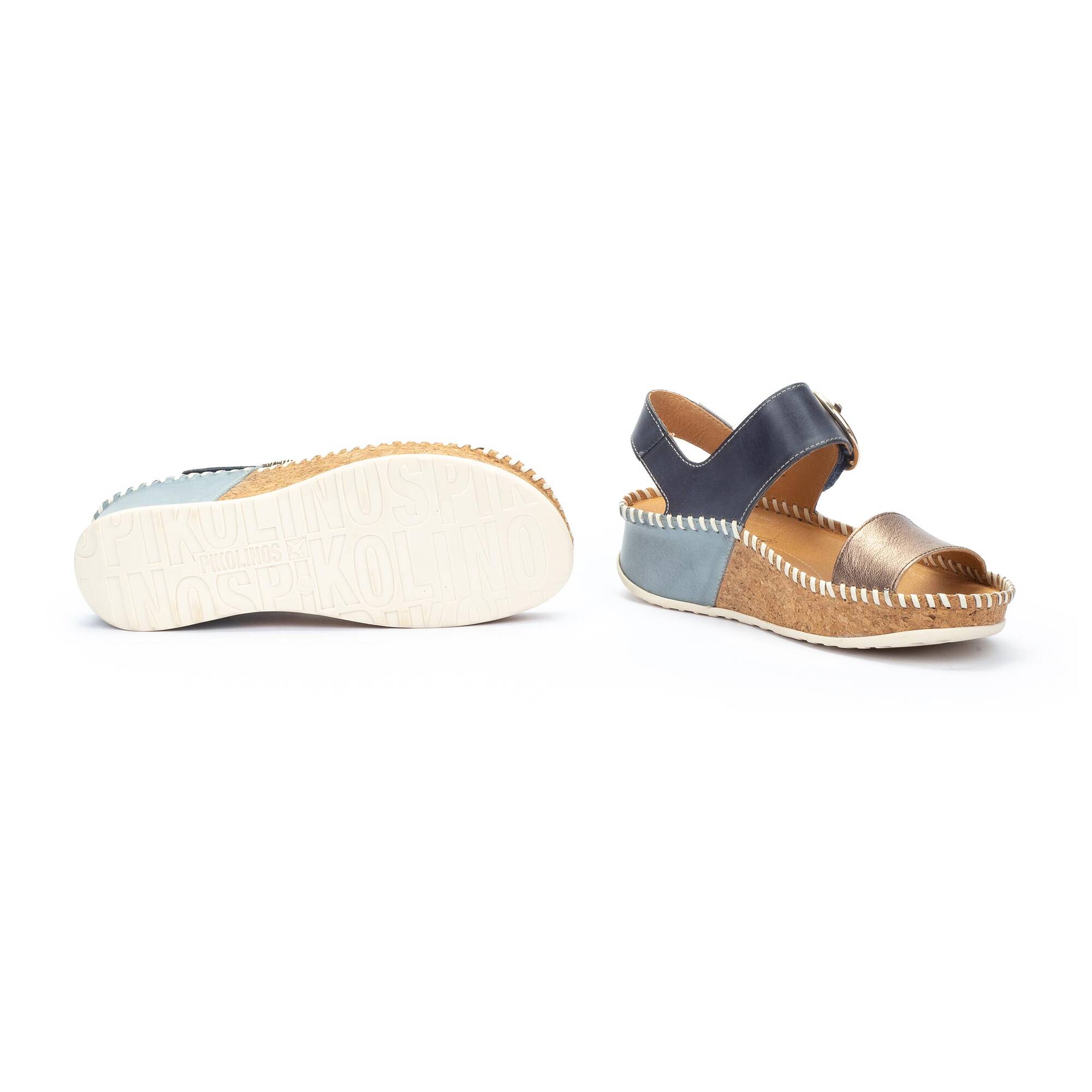 Pikolinos Venus ウーマン サンダル Women's wedge sandals with hook-and-loop closure MARINA W1C