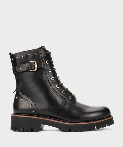 Flat Booties | VICAR W6S-8702 | BLACK | Pikolinos