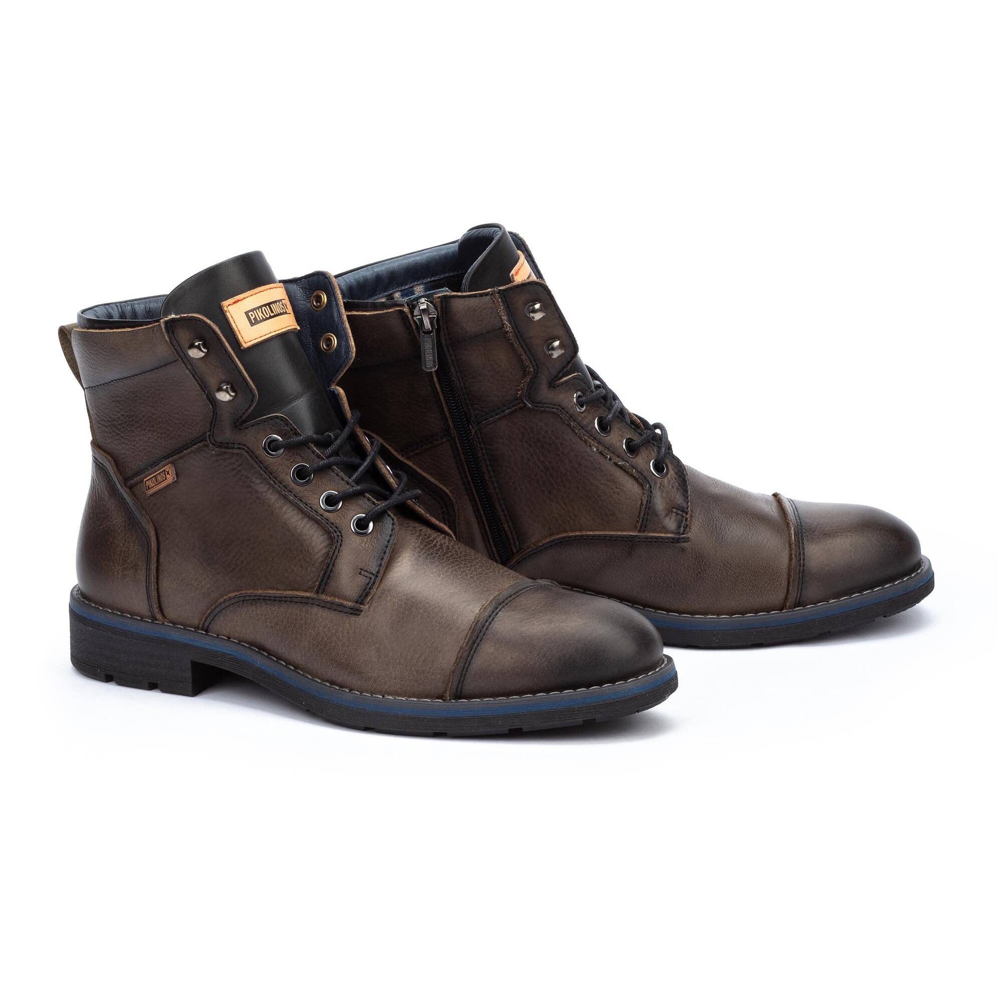 Leren herenschoenen YORK M2M 8170NO OUTLET PIKOLINOS