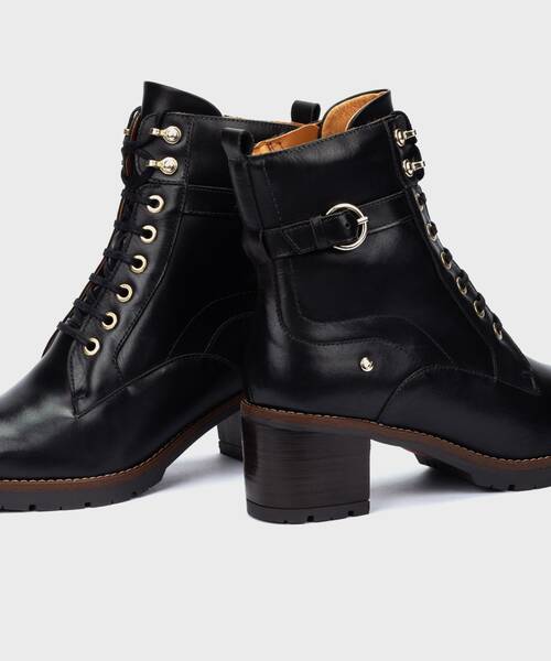 Heeled ankle boots | LLANES W7H-N8510 | BLACK | Pikolinos