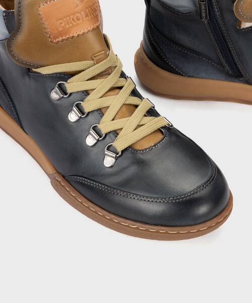 Women's sneakers with laces , VIANA W7C , VIANA W7C-8582C1 , OCEAN