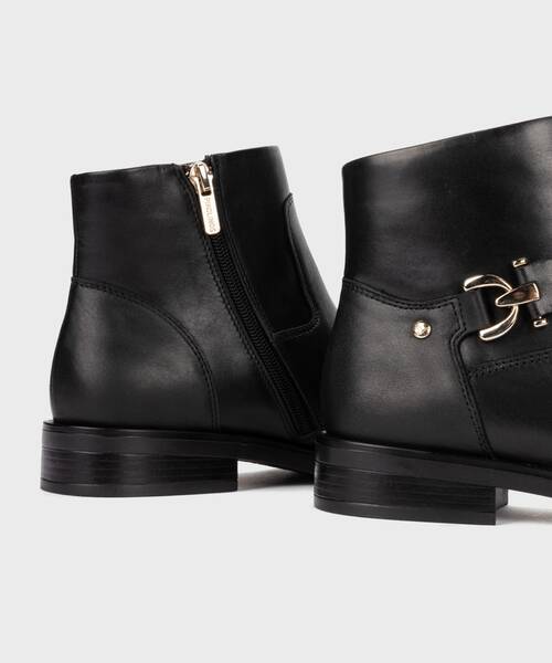 Flat ankle boots | PUERTOLLANO W3C-8911 | BLACK | Pikolinos