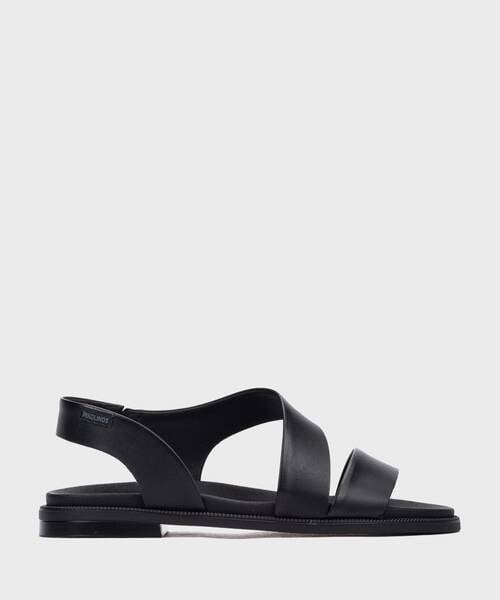Sandalias planas | NAVIA W3E-0652 | BLACK | Pikolinos