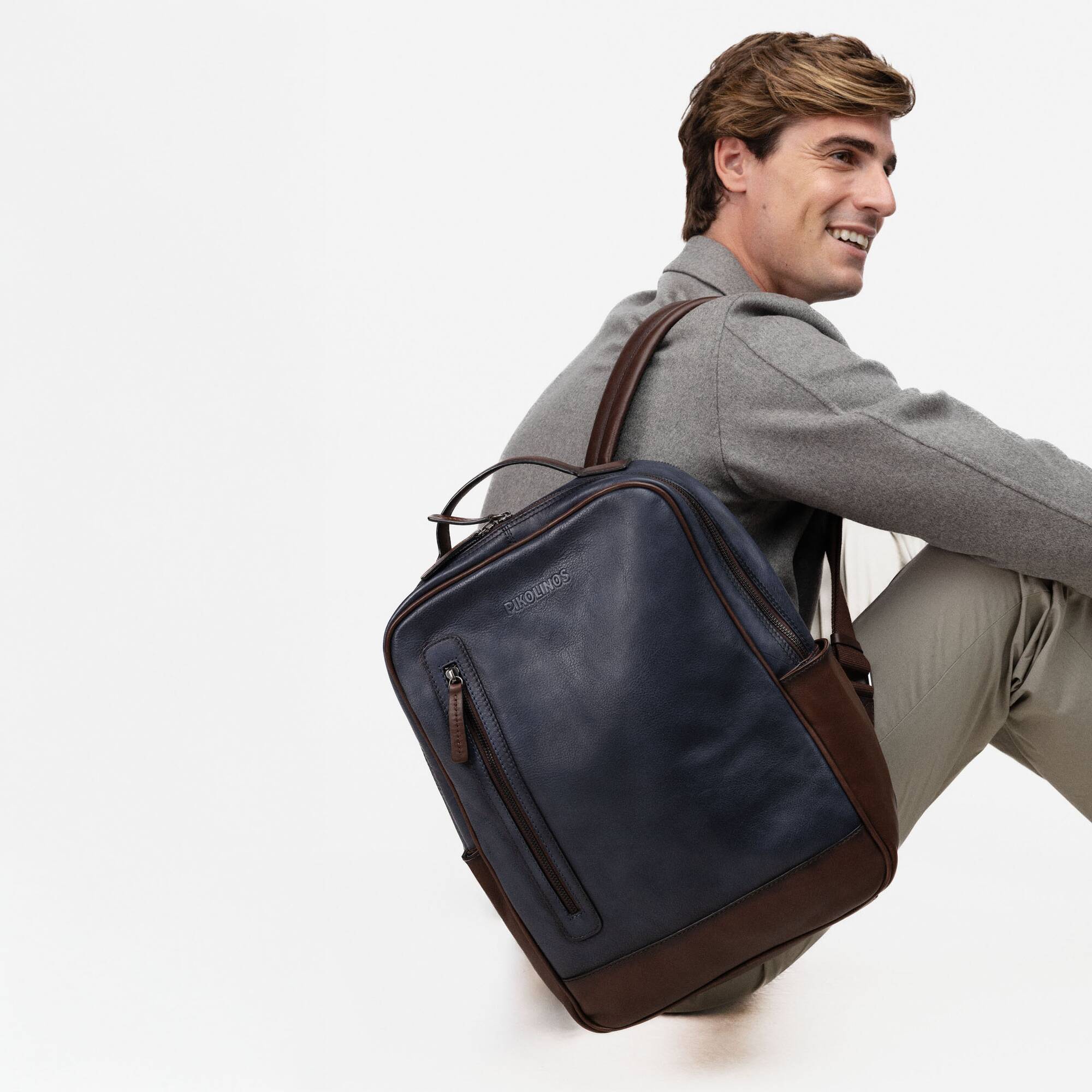 Bandolera Mochila Hombre Pikolinos Mochila Doble Compartimento