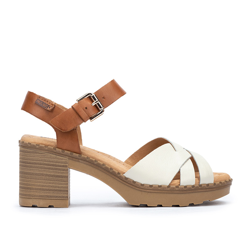 Pikolinos Sandalias tacón de piel CANARIAS W8W