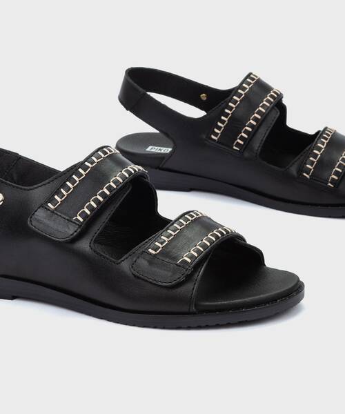 Flat sandals | FORMENTERA W8Q-0948 | BLACK | Pikolinos