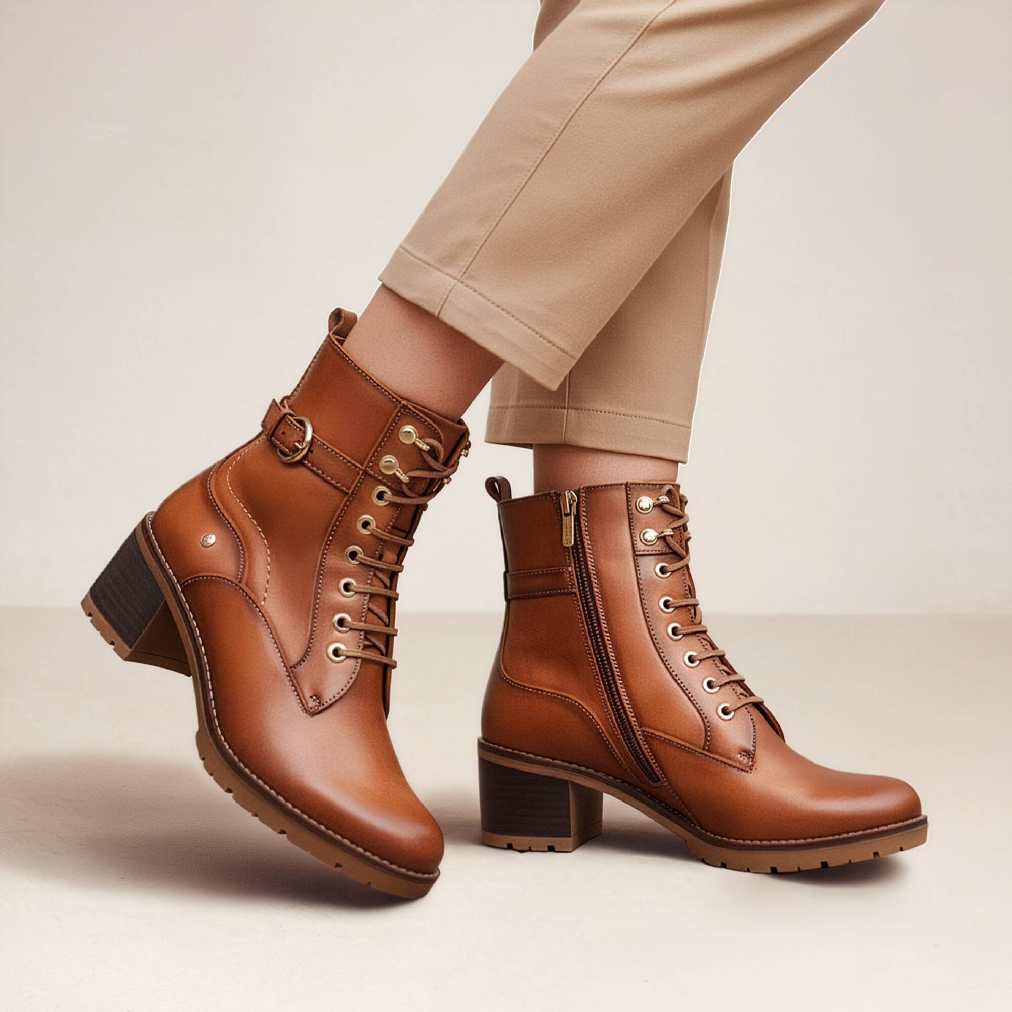 Heeled ankle boots | LLANES W7H-8510, BRANDY, large image number 90-W7H-8510_250_Pikolinos_LLANES_BRANDY_full.jpg | null