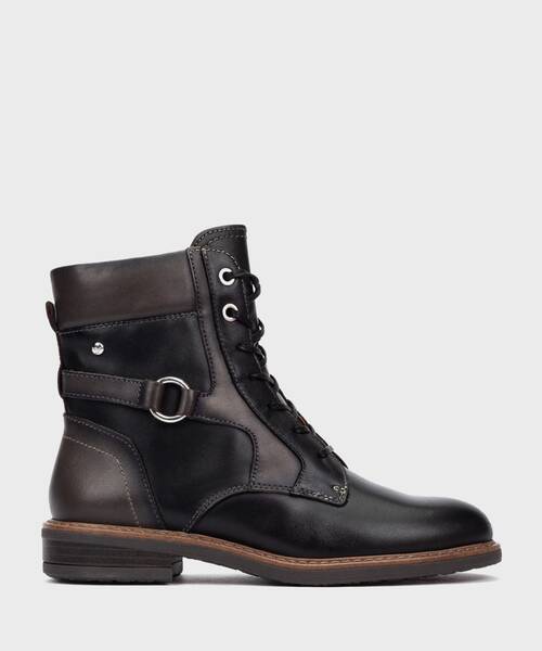 Flat ankle boots | ALDAYA W8J-8718C1 | BLACK | Pikolinos