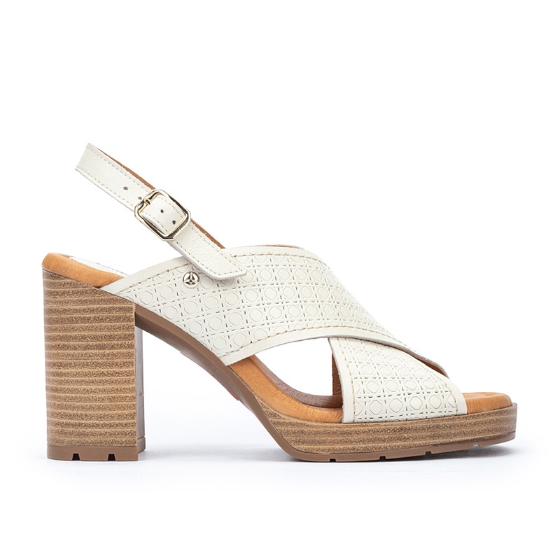 Pikolinos Sandalias tacón de piel CAMPELLO W4X
