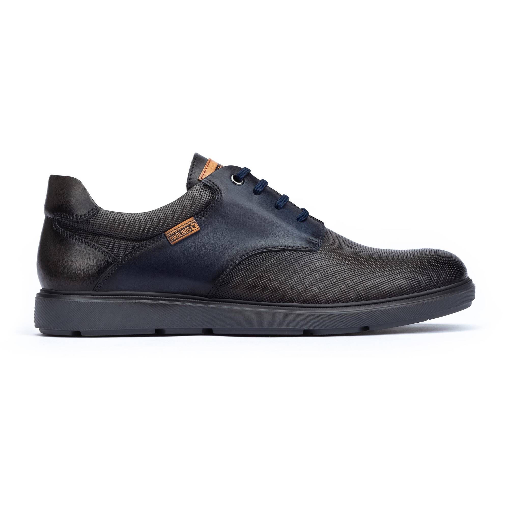 Lace-up leather derby shoes with colour contrast DURANGO M8S