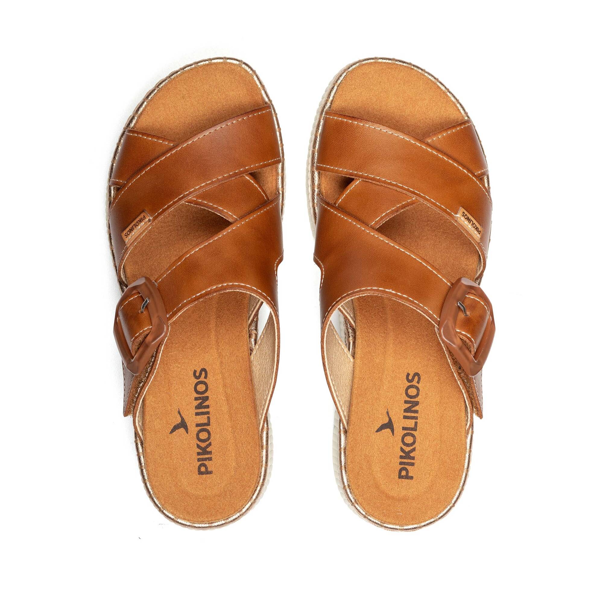 Wedges and platforms | GOMERA W0K-0827C1, BRANDY, large image number 100-W0K-0827C1_250_Pikolinos_GOMERA_BRANDY_full.jpg | null