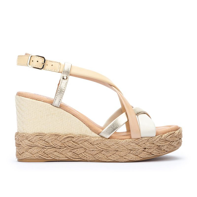 Pikolinos Sandalias cuña de piel RONDA W7W