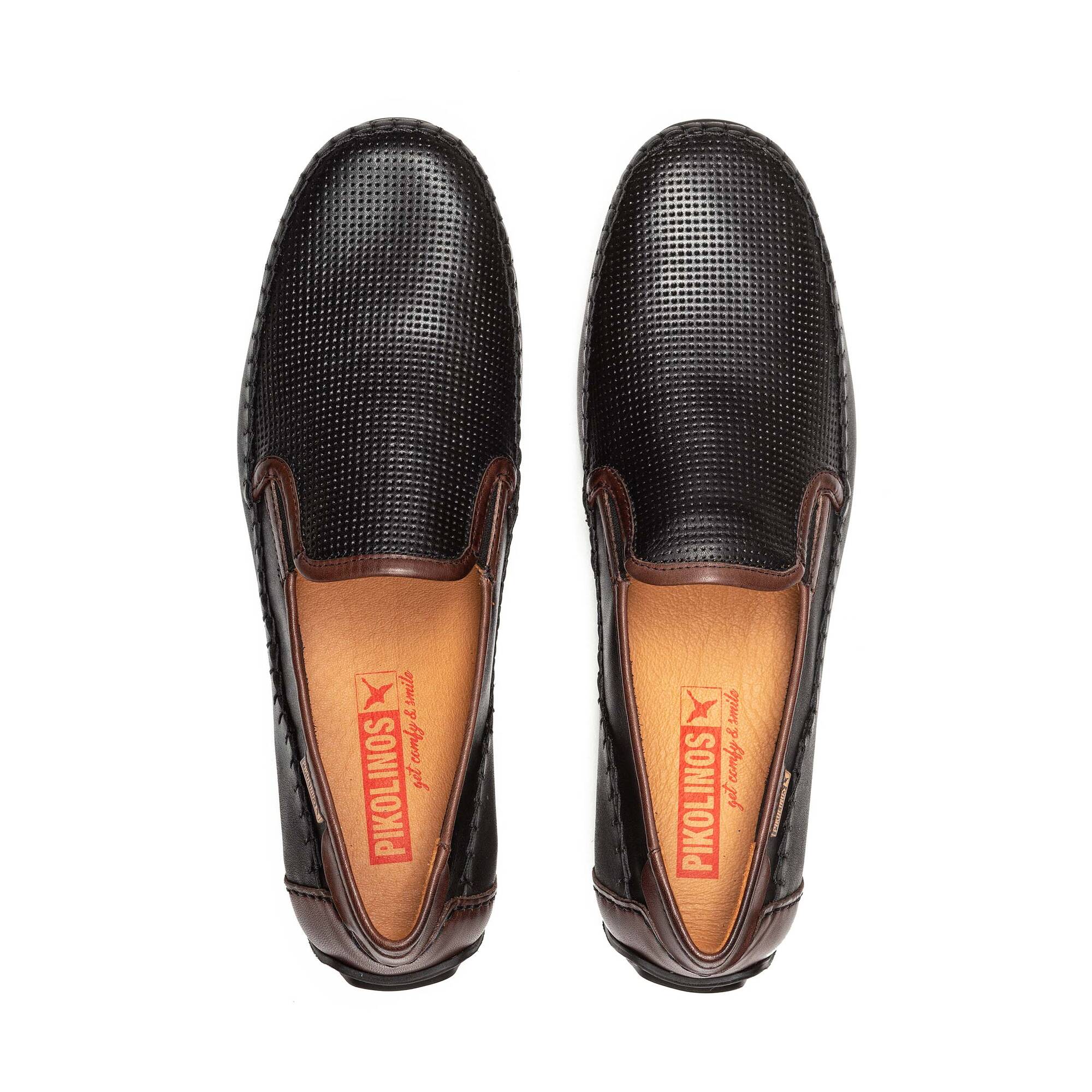 Pikolinos Conil M1S-3193C1 Mens Loafers Size 43 Black Brown Leather Slip On Men main image 2