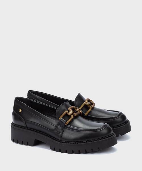 Loafers and Laces | AVILES W6P-3742 | BLACK | Pikolinos