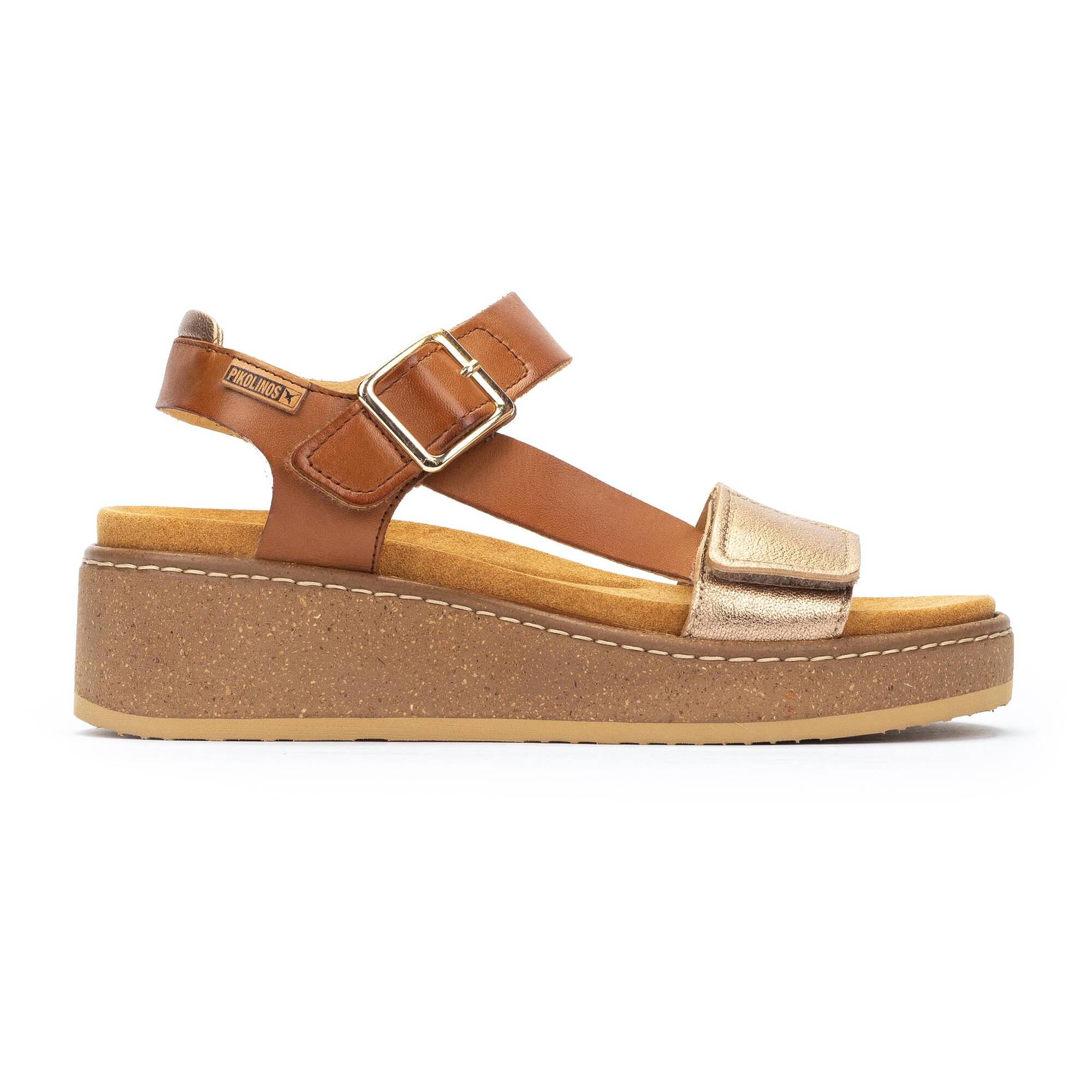 Women's wedges with hook-and-loop closure ALZIRA W9D-1527 Outlet