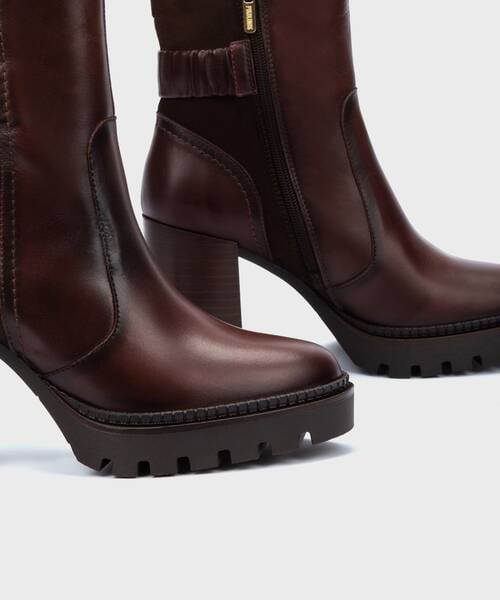 Botines de tacón | CERVERA W1H-8579C1 | CAOBA | Pikolinos