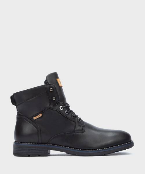 Men&rsquo;s ankle boots with fur lining , YORK M2M , YORK M2M-N8211 , BLACK