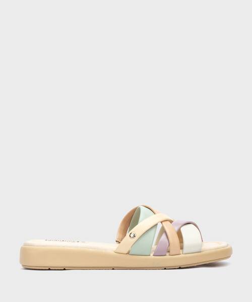 Sandalias Planas | CALELLA W5E-0517C1 | NATA-CREAM | Pikolinos