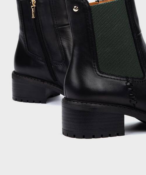 Heeled ankle boots | MEDINA W0D-8792 | BLACK | Pikolinos