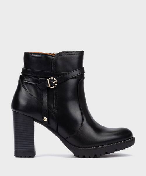 Heeled Booties | CONNELLY W7M-8806 | BLACK | Pikolinos