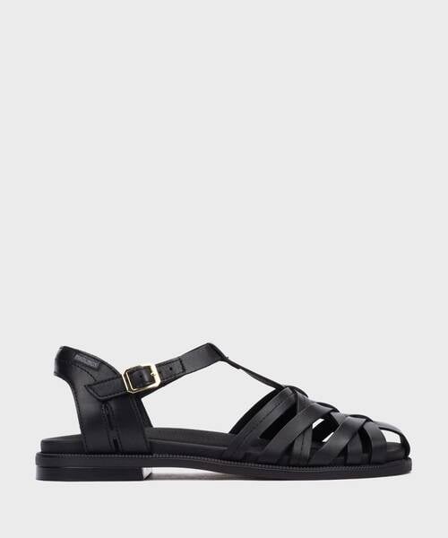 Flat Sandals | NAVIA W3E-0637 | BLACK | Pikolinos