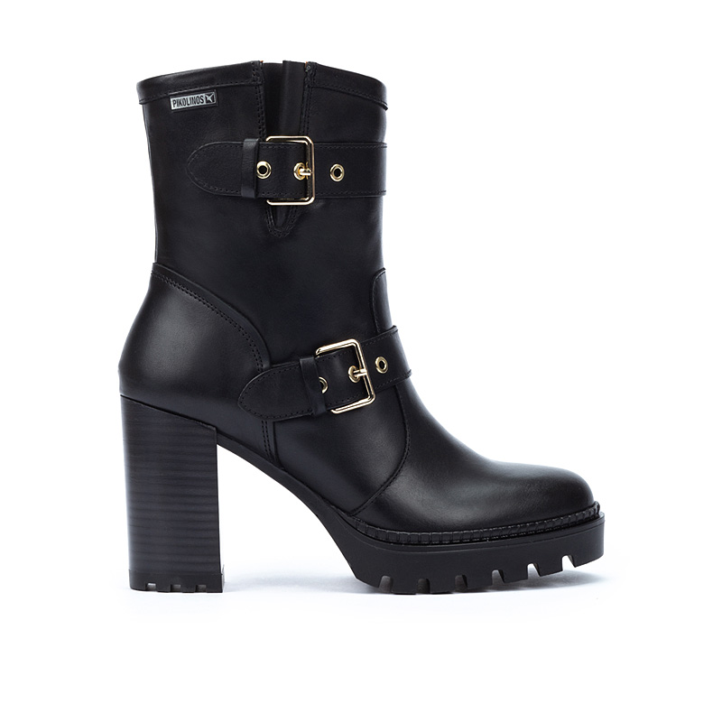 Pikolinos Botines de tacón de piel CERVERA W1J