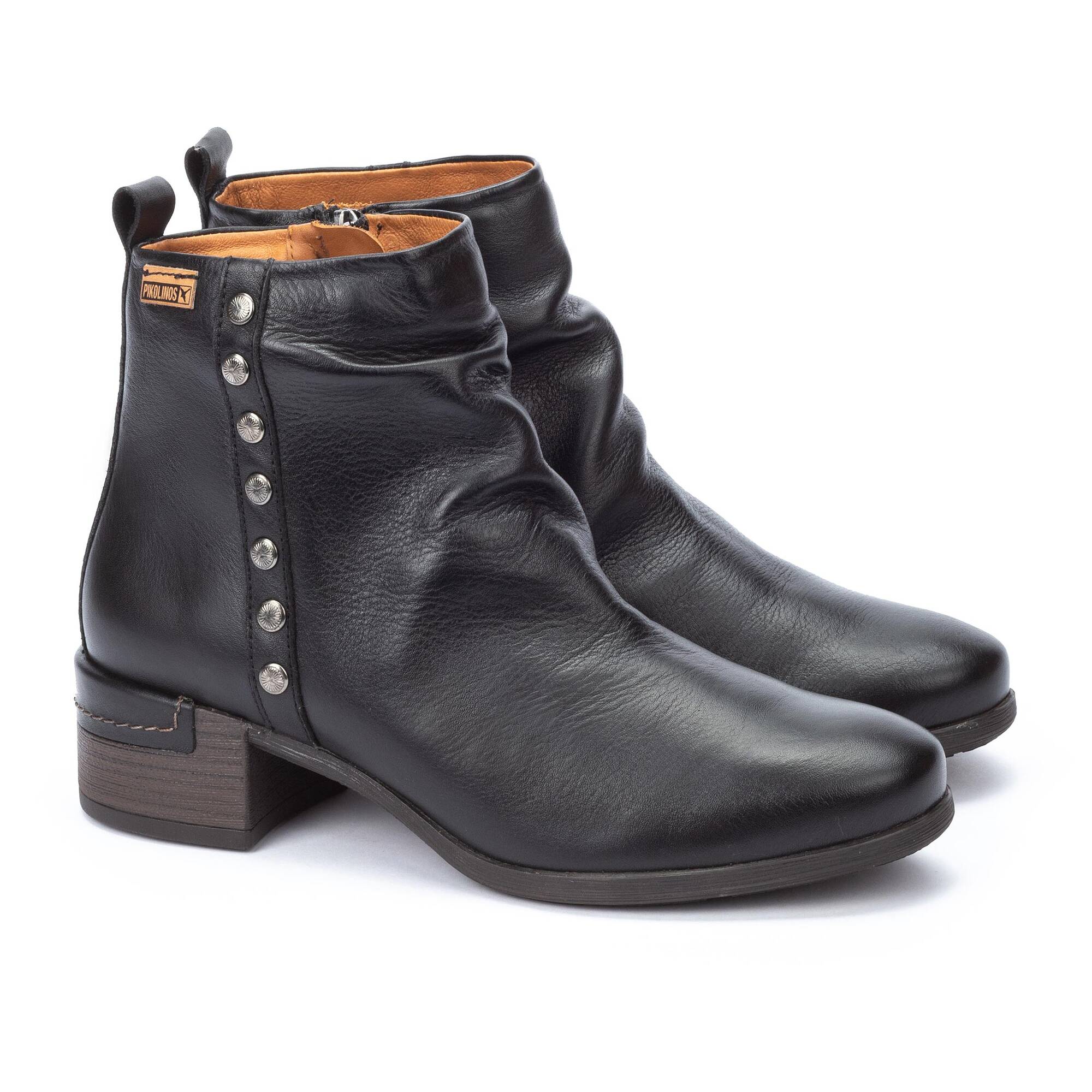 Bottes Pikolinos Malaga W6W-8953C1 - Cuir Avec Détails Au Talon - Pour L'Hiver - 3