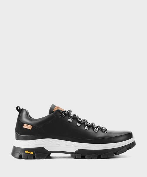 Unisex lace-up shoes with Vibram sole , SANTANDER U0G , SANTANDER U0G-4323AHC1 , BLACK