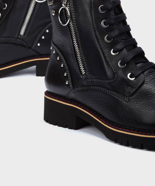 Bottines Plates | VICAR W0V-SY8703 | BLACK | Pikolinos