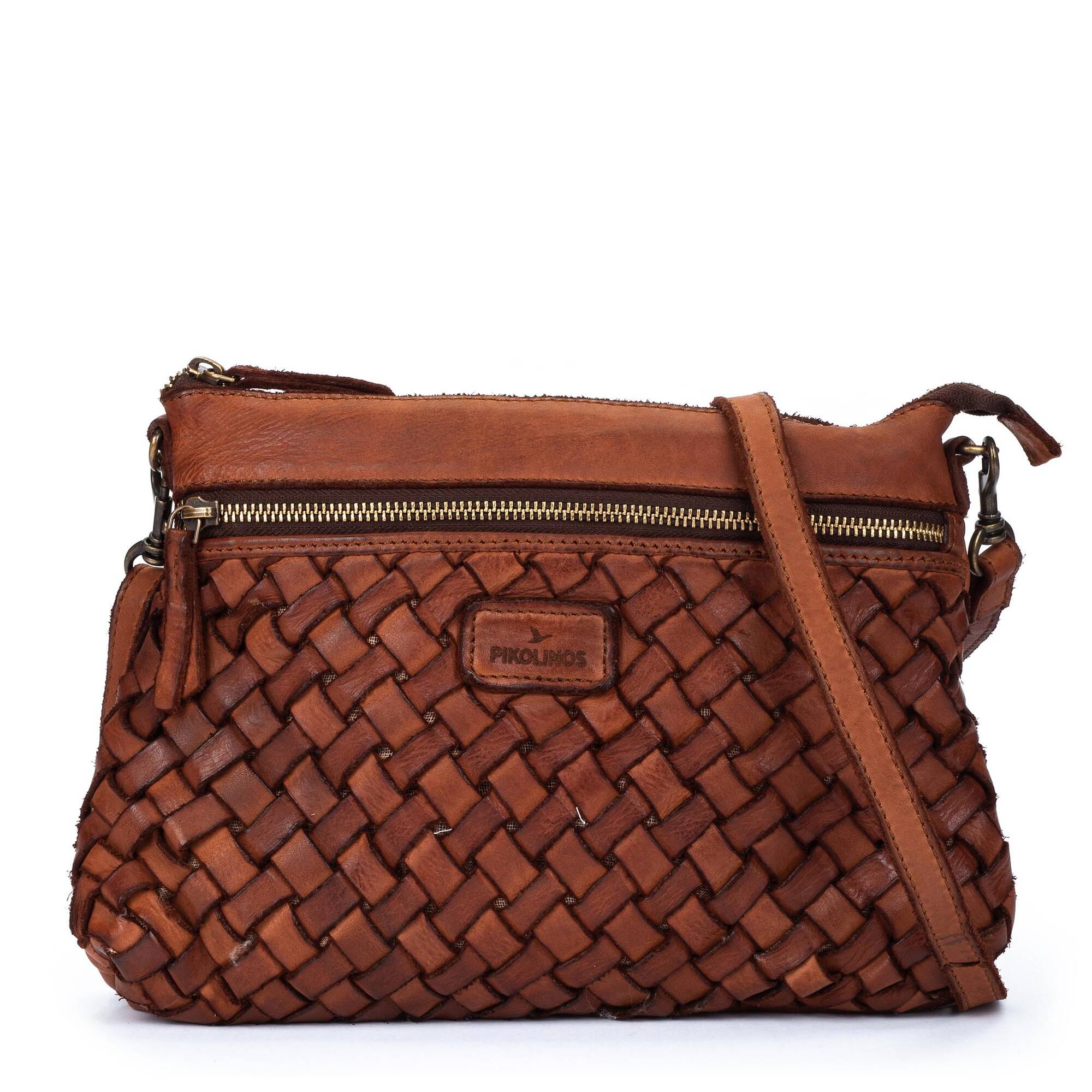 Women's crossbody bag with zipper closure and long handle WHA-181