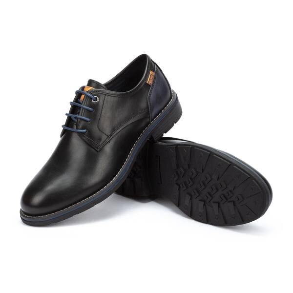 Lace-up shoes | YORK M2M-4178, BLACK, large image number 70 | null