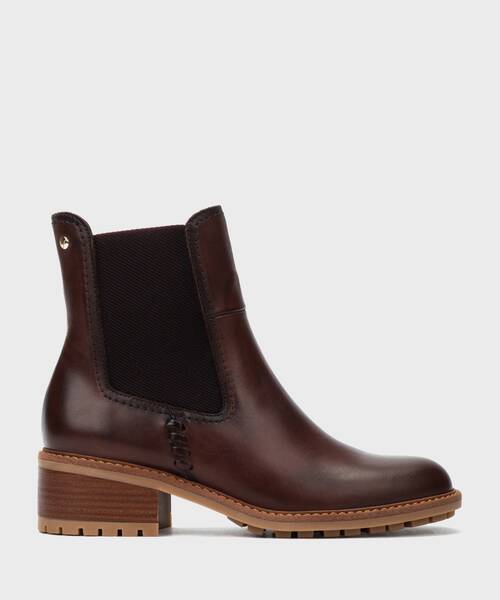 Heeled Booties | MEDINA W0D-8792 | CAOBA | Pikolinos